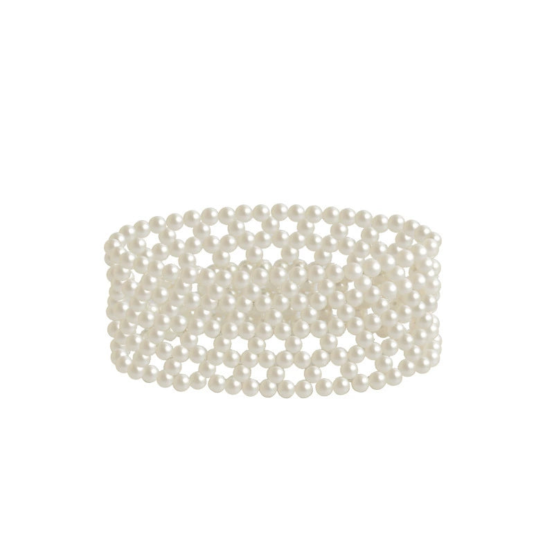 Handmade Pearl Stretch Bracelet
